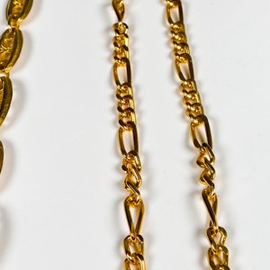 Tres Cadenas Largas Doradas de Metal - imagen 5