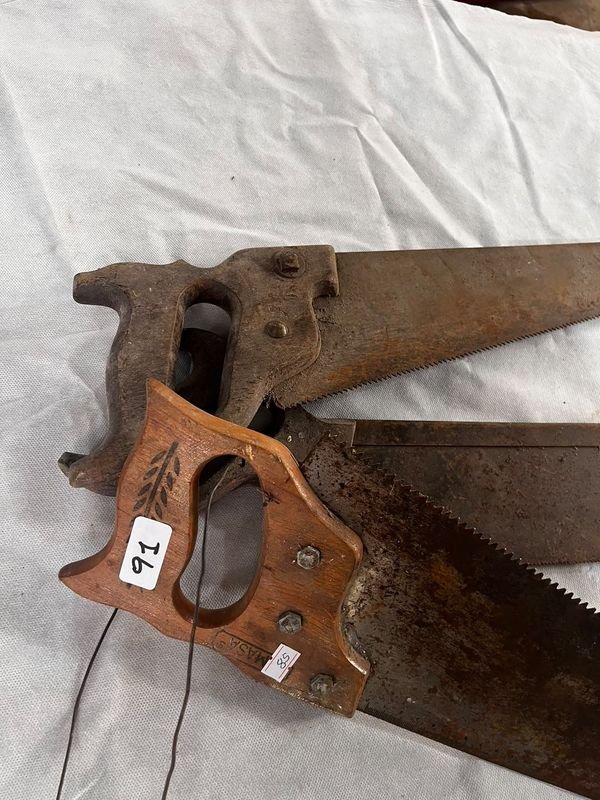 Lote de 3 Serrruchos Antiguos para Carpintería