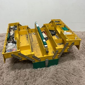 Caja de Herramientas Metálica MACC Desmontable Verde y Amarilla - imagen 4