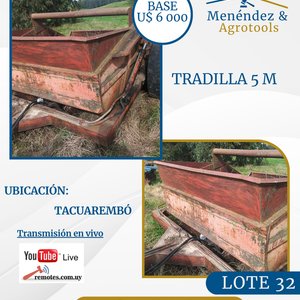 Tradilla Pampa 5 M para Maquinaria Agrícola - imagen 1