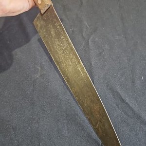 Cuchilla Antigua de Cocina con Hoja de 30 cm y Mango de Madera - imagen 5