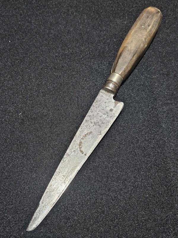 Cuchillo Antiguo Armería Nacional Hoja 14cm Cabo Original - imagen 1