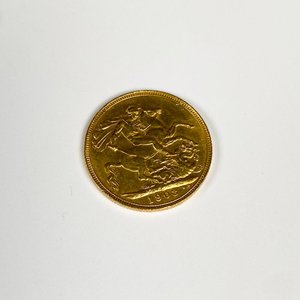 Libra Esterlina de Oro Británica 1903 - 8 Gramos - imagen 1