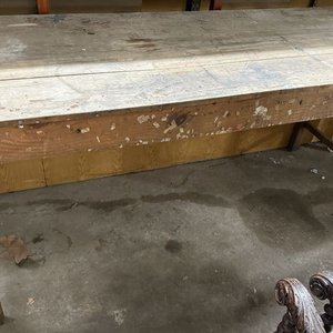 Mesa de Trabajo Rústica en Pino Brasil - imagen 2