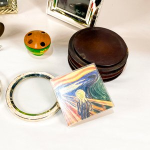Lote de Marcos, Utensilios de Barra y Adornos Vintage - imagen 3