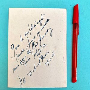Postal Autografiada y Dedicada de Carlos Morin - imagen 2