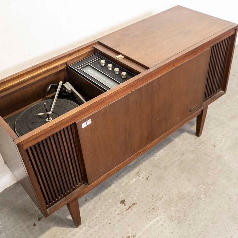 Combinado de pie en madera para reproducir discos - imagen 3