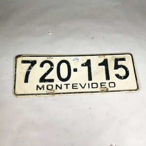 Lote anterior: Chapa Patente Antigua Montevideo 720-115