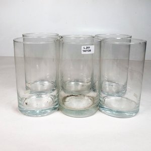 Lote siguiente: Seis Vasos Hialinos Altos de Vidrio Transparente