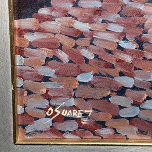 Óleo sobre Fibra "Colonia del Sacramento" por Oscar Suárez - 50x40 cm - imagen 4