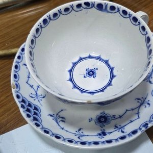Juego de 6 Tazas con Platos de Porcelana Royal Denmark - imagen 9