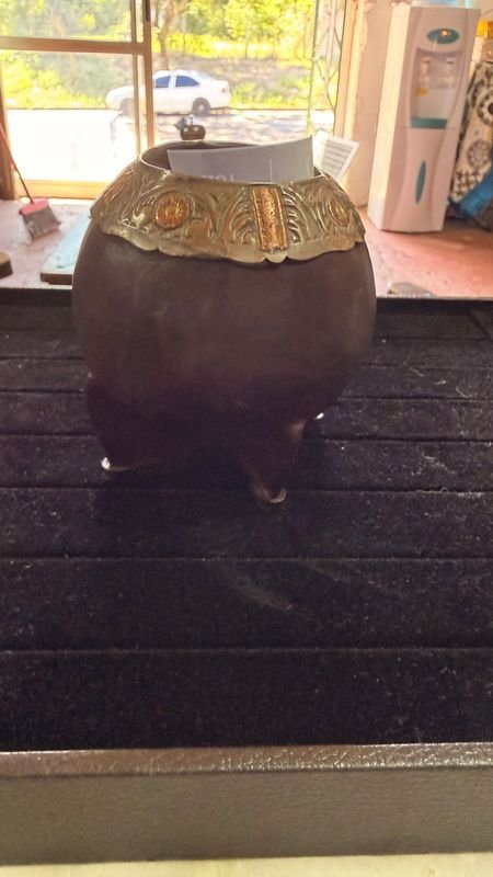 Mate con virola de plata y oro - imagen 6