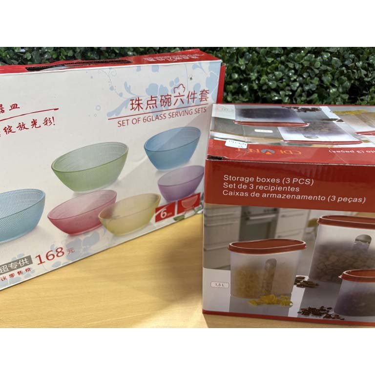 Set de recipientes con tapa y vidrio - imagen 2