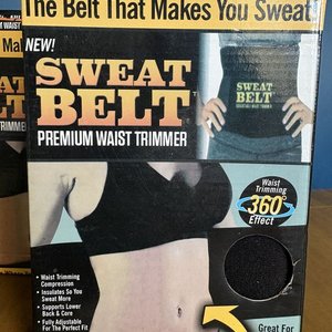 2 Fajas Sweat Belt Premium Waist Trimmer Nuevas en Caja - imagen 2