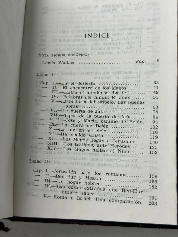 Libro clásico de Lewis Wallace: BEN-HUR UNA HISTORIA DE LOS TIEMPOS DE CRISTO - imagen 7