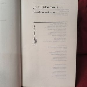 Libro "Cuando ya no importe" de Juan Carlos Onetti (1993) - imagen 3