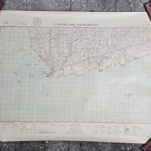 Mapa de Colonia del Sacramento La Estanzuela Instituto Geográfico - imagen 2
