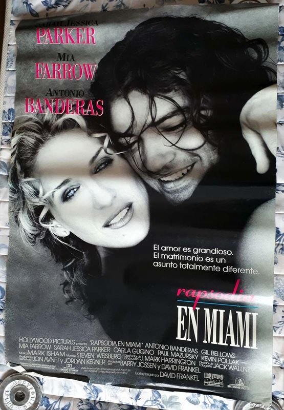 Poster Original "Rapsodia en Miami" (1995) con Antonio Banderas y Mia Farrow
