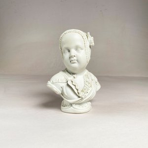 Busto Romano en Biscuit, Figura Decorativa de 14 cm - imagen 1