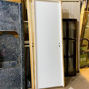 Una puerta interior mdf color blanco sin cerraduras 202 x 78 cm - imagen 2