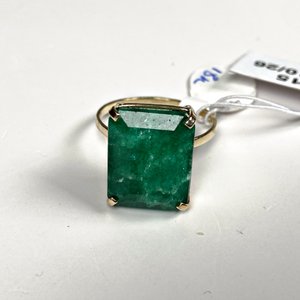 Anillo de Oro 18k con Esmeralda Rectangular Grande - imagen 3