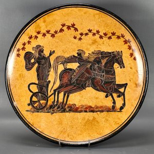 Plato Griego Decorado a Mano "Classical Period 350 B.C." - imagen 2