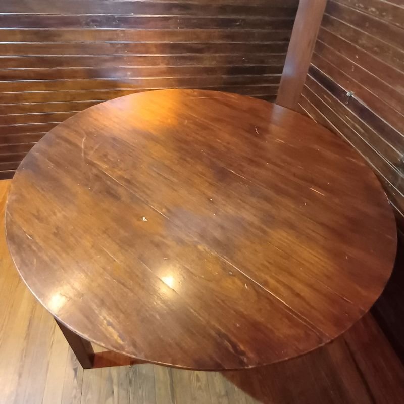 Mesa redonda en pino nacional para decorar tu hogar - imagen 7