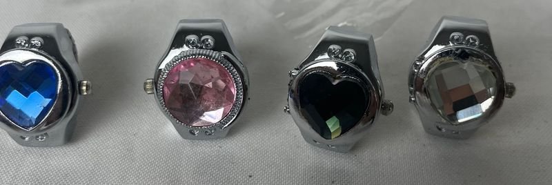 Anillos de plata con piedras coloridas - imagen 2