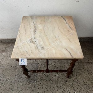 Lote anterior: Mesa Auxiliar de Madera con Tapa de Mármol