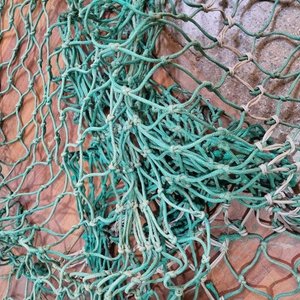 Red de Boliche Verde para Pesca o Decoración Marítima (7 x 3.50 m) - imagen 3