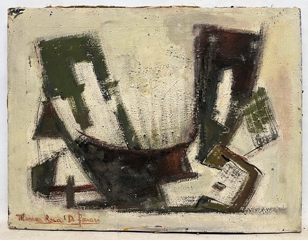 Lote siguiente: Pintura abstracta de Maria Rosa de Ferrari