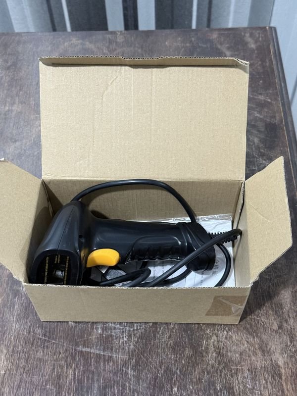 Escáner de Código de Barras Manual con Cable y Gatillo Amarillo