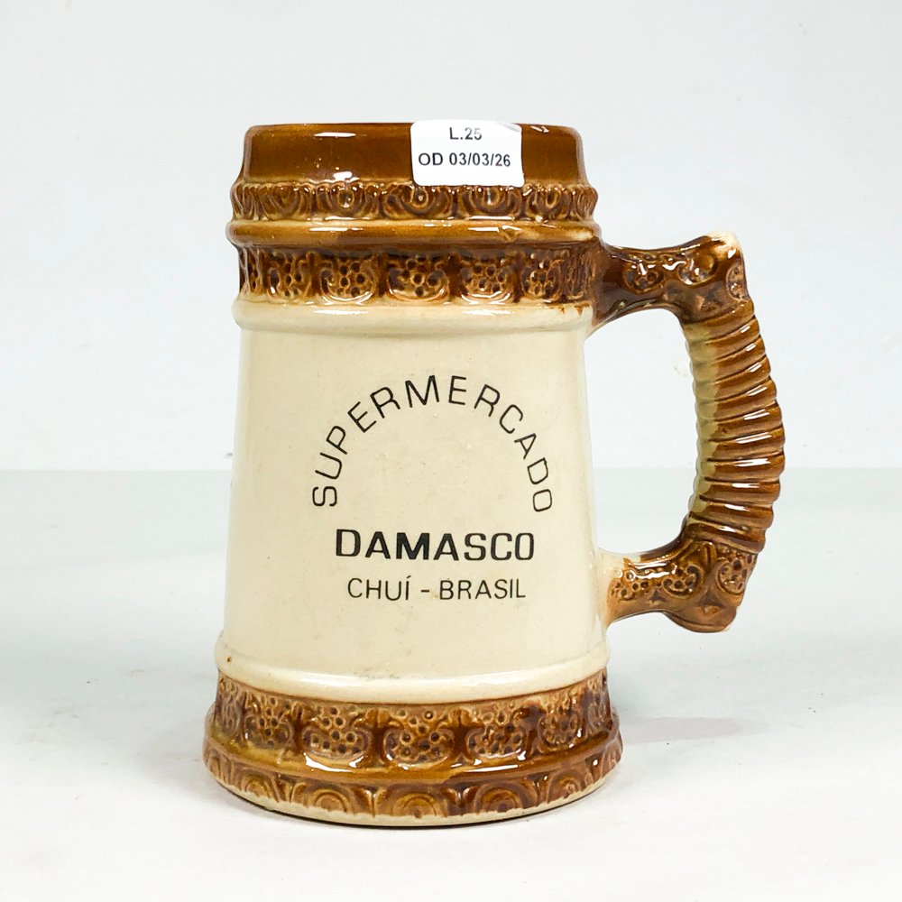 Jarra para cerveza en porcelana brasilera Damasco de 16 cm - imagen 3