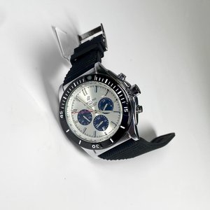 Reloj Breitling Caballero Cronógrafo Malla Goma Funciona - imagen 1