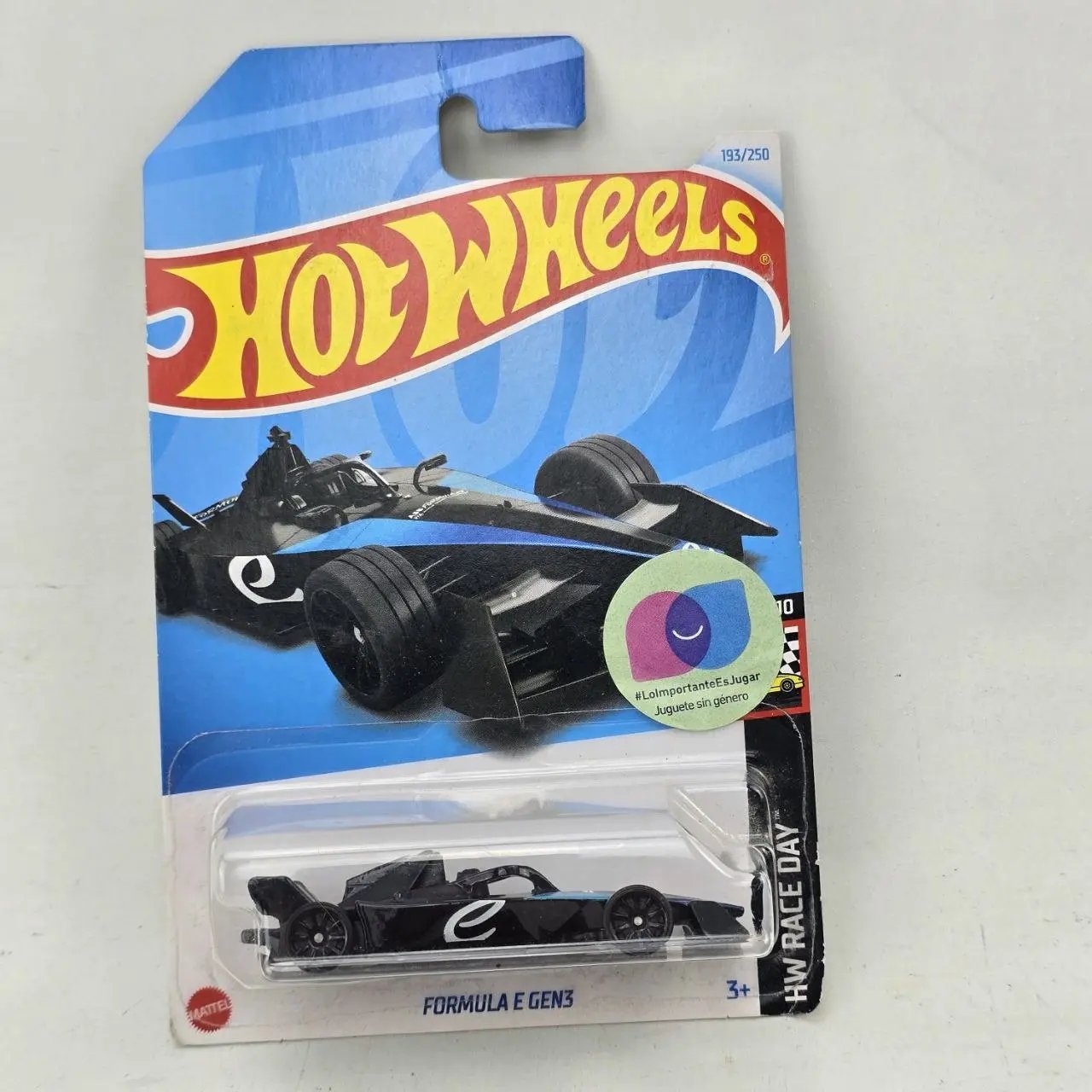 Hot Wheels Fórmula E Gen3 Negro y Azul