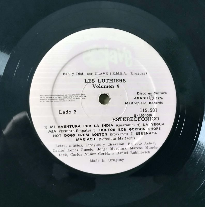 Vinilo de Les Luthiers: Volumen 4, LP Uruguayo, 1976 - imagen 5