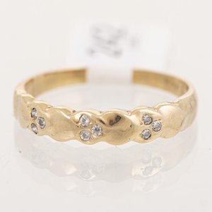 Anillo Oro 18k con Circonias Talla 17mm - imagen 1