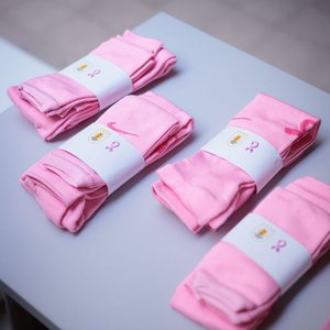 Par de Medias Rosas Deportivas Uruguay - imagen 1
