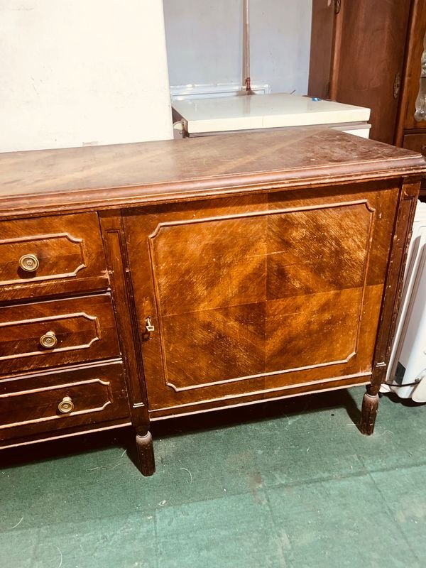 Bargueño americano antiguo de madera - imagen 4