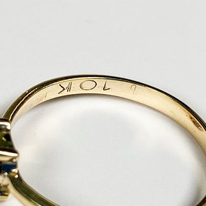 Anillo de Oro 10K con Brillante Solitario - imagen 4