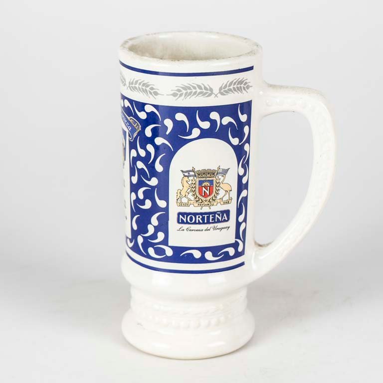 Jarra de cerveza Norteña de cerámica brasilera, 37ª semana de la cerveza de Paysandú del 2002 - imagen 2