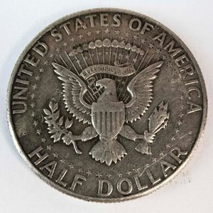 Moneda de Plata Media Dólar Kennedy 1964 Estados Unidos - imagen 2