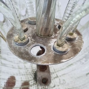 Araña de Cristal Transparente con Hojas Decorativas Caladas - imagen 3