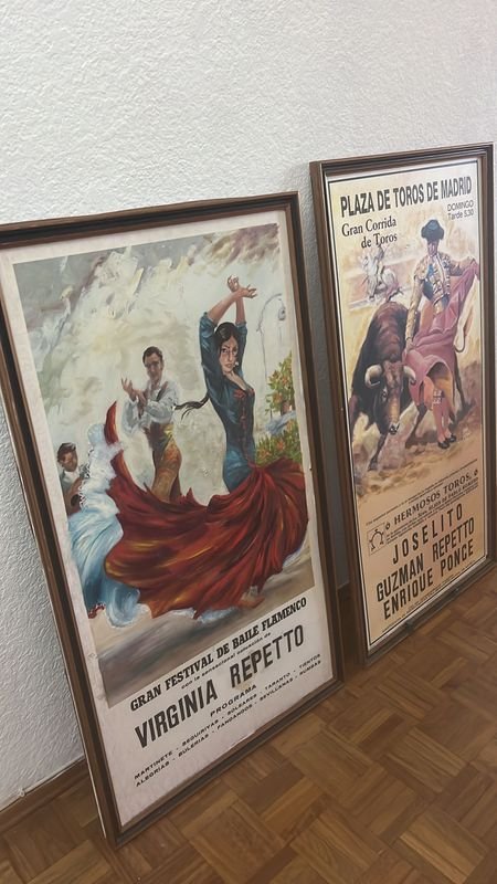 Dos cuadros decorativos flamencos y de toros - imagen 3