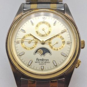 Reloj Armitron Fase Lunar Dos Tonos - Elegancia Clásica - imagen 3