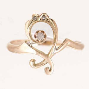 Anillo de Oro Rosa con Diamantes - imagen 1