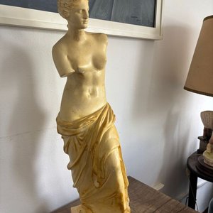 Escultura Clásica Venus de Milo en Yeso con Pátina - imagen 7