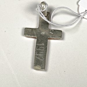 Par de Cruces de Plata con Inscripción "1947" - imagen 5