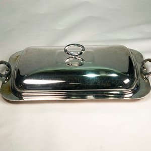 Fuente Metálica Rectangular con Tapa y Asas - 50 cm - imagen 1