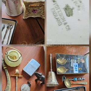Lote anterior: Lote de Artículos Varios: Jarra, Caja Decorativa, Campana, Cubiertos y Más